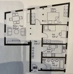 Schöne 3 Zimmer Stadt-Wohnung in Herrenberg zu verkaufen Bild 7
