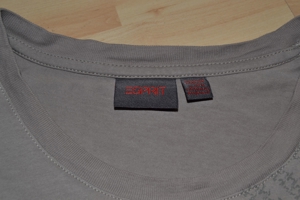 Verkaufe Langarmshirt Esprit, Gr. XL, hellbraun mit Muster und Aufdruck, sehr guter Zustand Bild 4