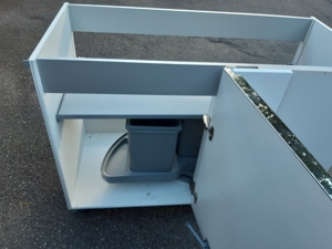 Nolte Eckschrank mit Mülleimer Weiß Lack HG Hochwertig Bild 5