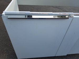 Nolte Eckschrank mit Mülleimer Weiß Lack HG Hochwertig Bild 2