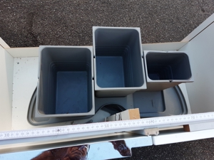 Nolte Eckschrank mit Mülleimer Weiß Lack HG Hochwertig Bild 3