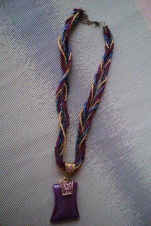 Sehr dekorative Modeschmuck-Halskette, neu, Bild 1