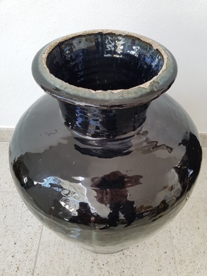 Grosse antike dekorative chinesische Steinzeug-Vase, Anfang 19. Jhd. Bild 4