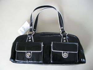 Hochwertig verarbeitete Handtasche im Retro-Design Bild 1
