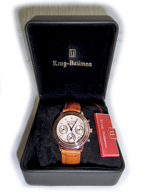 Neuwertige Armbanduhr von Krug-Baümen Bild 1