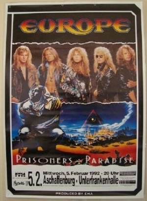 Konzertposter Europe 1992