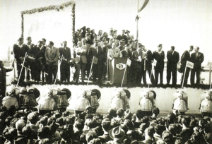 Goggo Motorenroller -1954 die Nationalmannschaft in Dingolfing