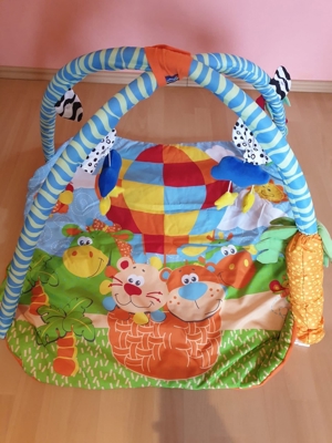 Baby Erlebnisdecke, Krabbeldecke mit Spielzeug und Geräusche Bild 3