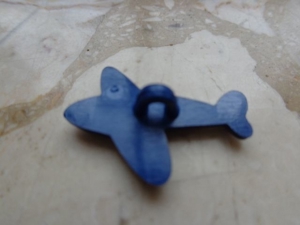Knöpfe für Kinderkleidung "Flugzeug", dunkelblau, 2,5 cm, 1 Stück 40 Cent Bild 4