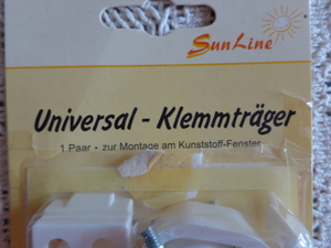 Universal - Klemmträger, weiß, Kunststoff, 1,50 EUR Bild 2