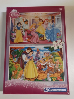 originalverpacktes Disney Princess Puzzle zu verkaufen 2x60 Teile