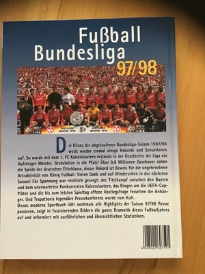Fußballbuch Bundesliga 97/98 Bild 2