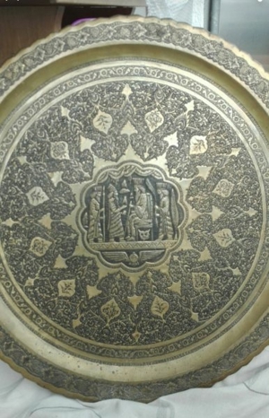 Persische Teeplatte - antik Bild 1
