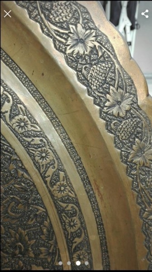 Persische Teeplatte - antik Bild 3