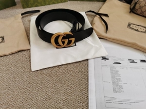 Gucci Gürtel Marmont Box Staubbeutel Verpackung Box Gürtel  Bild 6