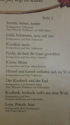 DDR LP "Die Blümelein, sie schlafen" Bild 5