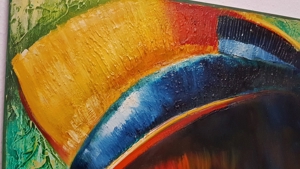 Brasilien Gemälde Indio Schamane Ethno Amazonas Regenwald 80x70 Mann Ayahuasca Häuptling krieger Bild 6