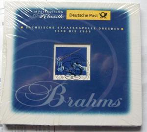 Klassik CD Johannes Brahms Staatskapelle Dresden m. gestempelter Briefmarke NEU. Ideales Geschenk Bild 1