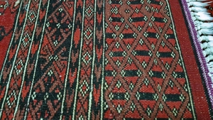 Stammes Teppich Turkmenisch Pakistan Rug Teke Göl Orient Perser Carpet, wie Seide Bild 10