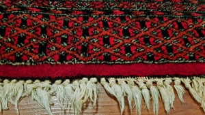Stammes Teppich Turkmenisch Pakistan Rug Teke Göl Orient Perser Carpet, wie Seide Bild 6