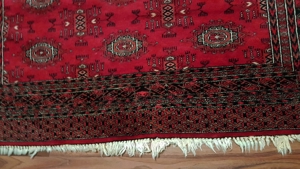 Stammes Teppich Turkmenisch Pakistan Rug Teke Göl Orient Perser Carpet, wie Seide Bild 8