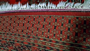 Stammes Teppich Turkmenisch Pakistan Rug Teke Göl Orient Perser Carpet, wie Seide Bild 9