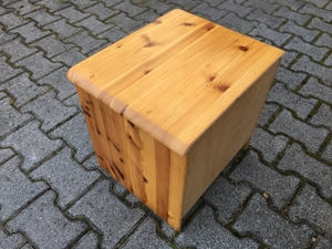 Nachttisch Holz Kommode mit zwei Schubladen Nacht Bett Tisch Bild 8