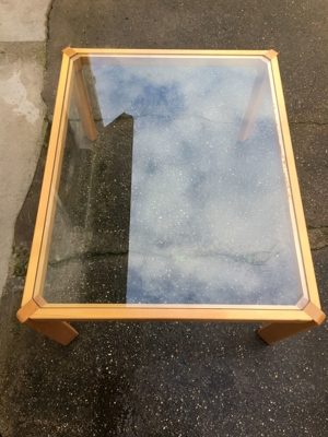 Wohnzimmertisch Couch Tisch Glastisch Holz Tisch Glas Möbel Wohnen Bild 3