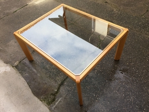 Wohnzimmertisch Couch Tisch Glastisch Holz Tisch Glas Möbel Wohnen Bild 4