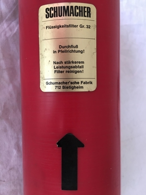 Flüssigkeitsfilter Gr. 32, Schumacher``sche Fabrik 712 Bietigheim Bild 4