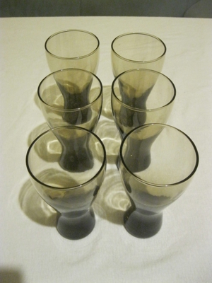 6 Trinkgläser Gläser Trinken getönte Gläser Glas Bild 4