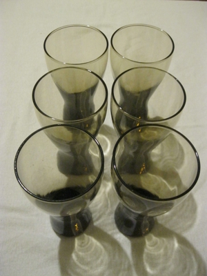 6 Trinkgläser Gläser Trinken getönte Gläser Glas Bild 1