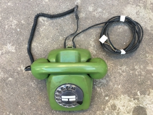 altes Vintage Telefon Wählscheibe Post FeTAp 611-2a grün Wahlscheibe Bild 1
