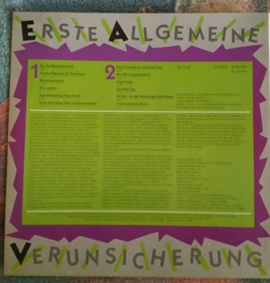 DDR LP "Erste Allgemeine Verunsicherung" Bild 8