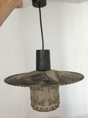 alte rustikale Hängelampe / Deckenleuchte / Deckenlampe / Lampe Bild 1