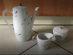Kaffeeservice Porzellan Kanne Milchkännchen Zuckerdose Dose Seltmann Weiden Bild 1