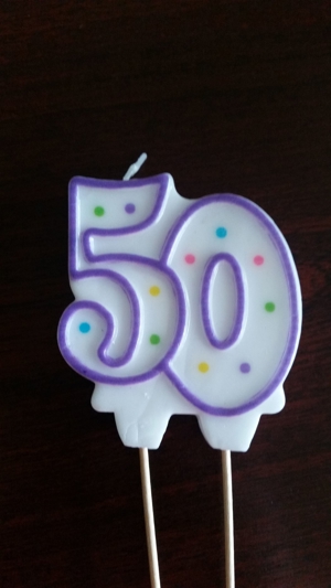 Kerze "50"