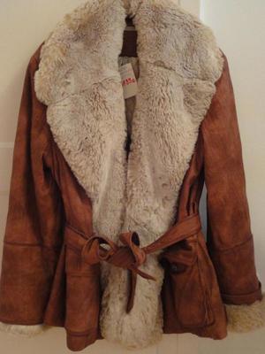 Damen-Lederjacke mit einknöpfbarem Kuschelpelz, Gr. 46 (auch für Gr. 42/44 locker-leger zu tragen) Bild 2