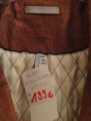 Damen-Lederjacke mit einknöpfbarem Kuschelpelz, Gr. 46 (auch für Gr. 42/44 locker-leger zu tragen) Bild 3