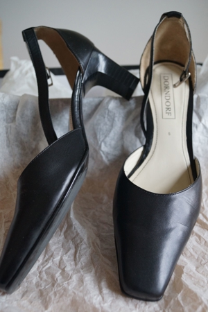 Elegante Leder-Pumps, Gr. 5