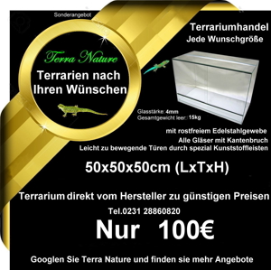 Terrarium : 100x50x100 cm, (LxTxH) Bild 14