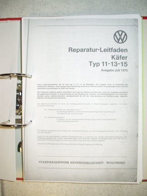 VW-Käfer 1303 Cabrio Reparaturanleitung... Bild 3