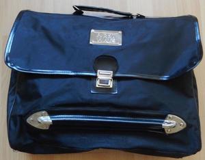 Ordner/Akten/Schultasche schwarz ca. 37x33,5x10 cm