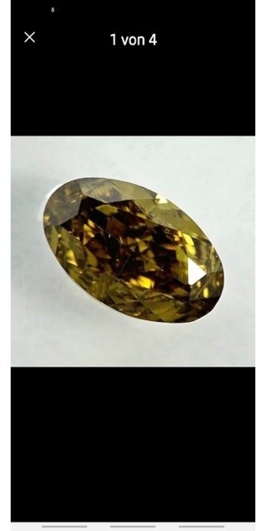 Natür und Echte Diamant. Brillian Gelb und Grün Bild 4