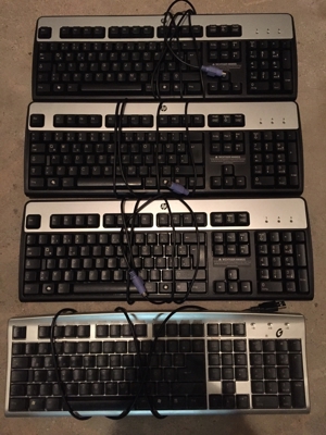 HP PC Tastaturen PS2 und USB 3 Stück Bild 2