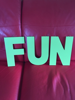 FUN Schriftzug Deko