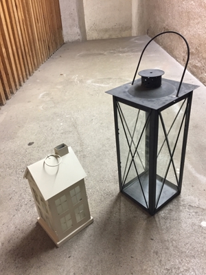 Laternen 3 Stück , davon 1x LED Bild 3