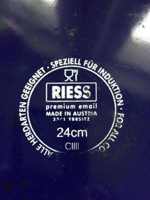 Pfanne Qualitätsemaille Firma RIESS 24 cm induktionsgeeignet Bild 2