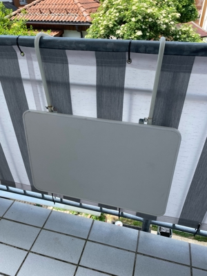 Balkon Klapptisch 60x40 fürs Geländer  Bild 2