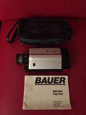 Bauer Top Star Super 8 Kamera mit Beschreibung und Tasche Bild 1